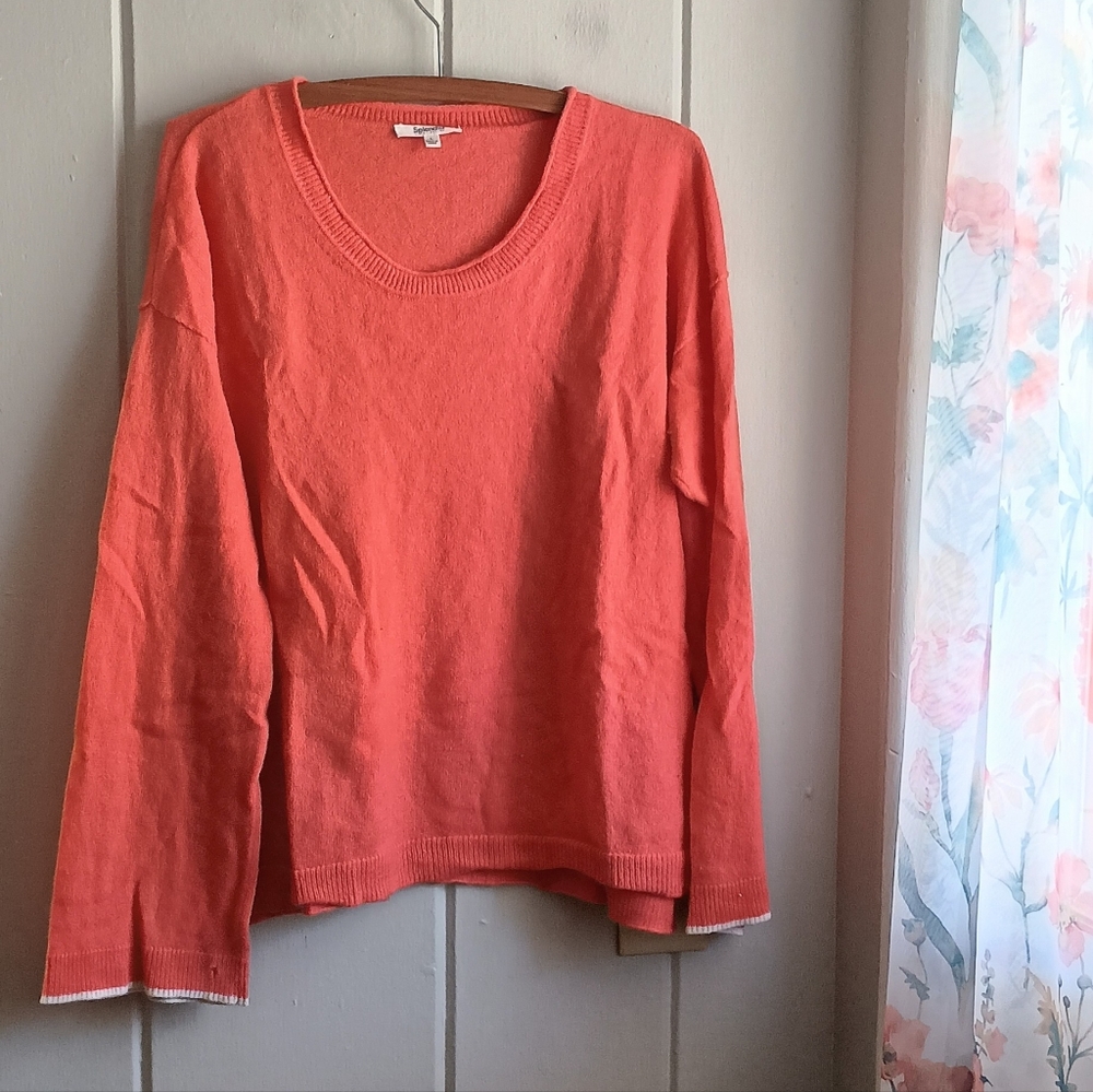 Coral Pink Cashmere Sweater